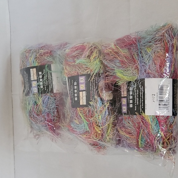 Lion Brand yarn Fun Fur prints "Rainbow" (3 pack) - Picture 2 of 3